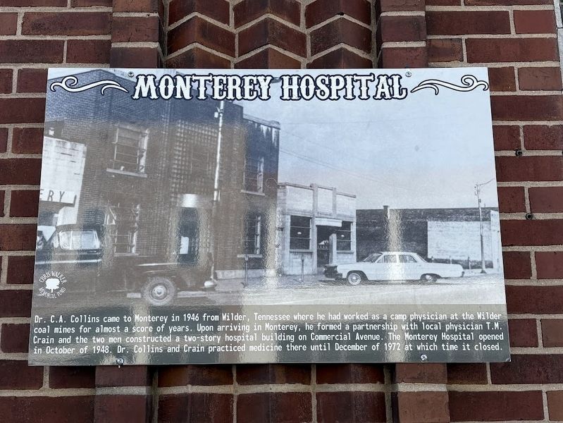Monterey Hospital Marker image. Click for full size.