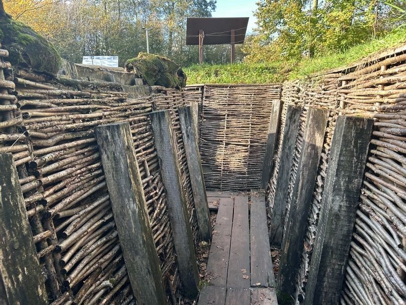 German Communication Trench After 1917. Click for full size. German Communication Trench After 1917 image. Click for full size.