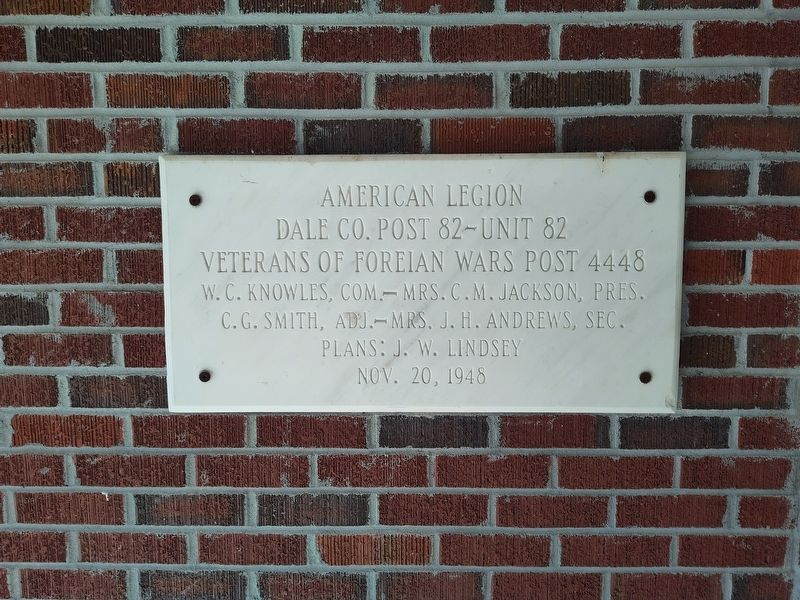 American Legion Post No. 82 - V.F.W. Post No. 4448 & D.A.V. Post No. 94 Corner Stone image. Click for full size.