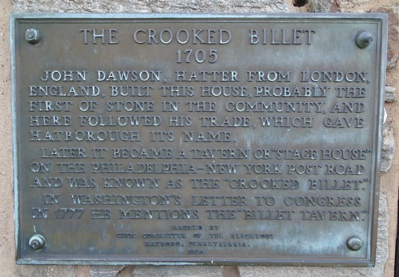 The Crooked Billet Marker image. Click for full size.