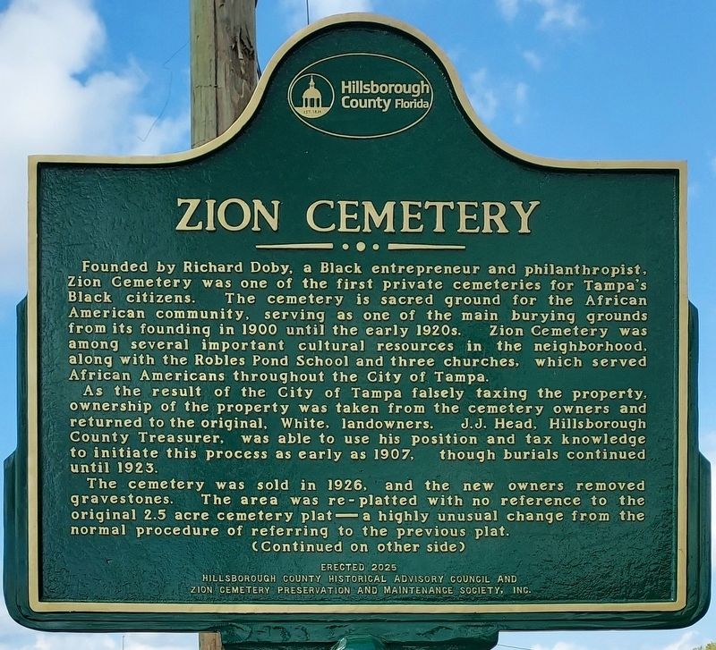 Zion Cemetery Marker image. Click for full size.