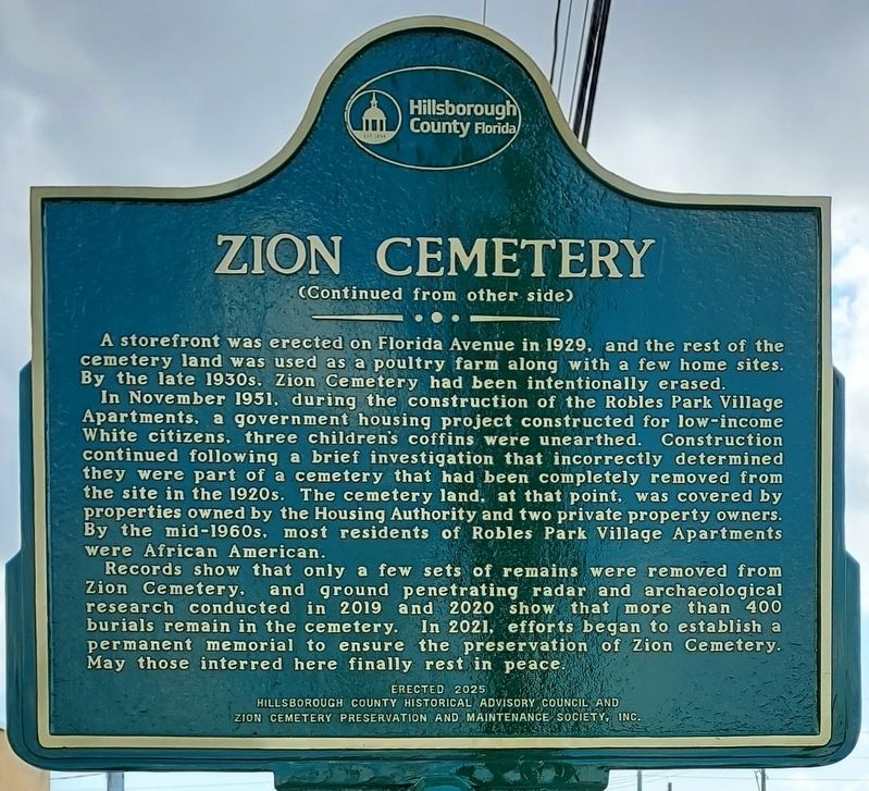 Zion Cemetery Marker image. Click for full size.