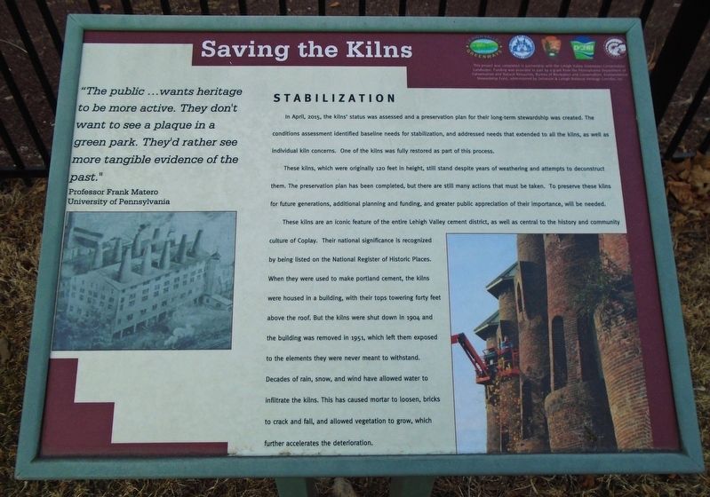Saving the Kilns Marker image. Click for full size.