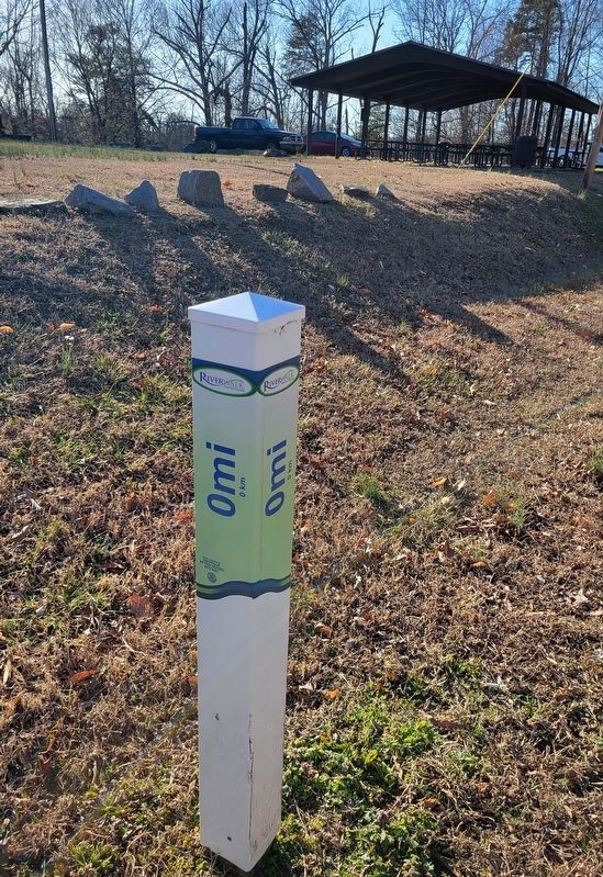 Riverwalk Trail mile zero marker. Click for full size. Riverwalk Trail mile zero marker image. Click for full size.