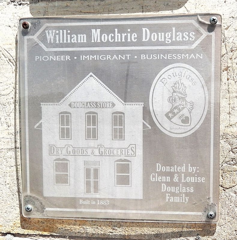 William Mochrie Douglass plaque image. Click for full size.