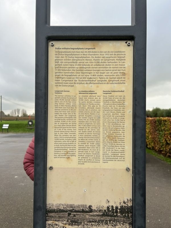 Langemark German Cemetery Marker image. Click for full size.