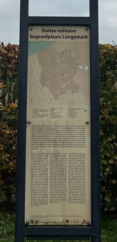Langemark German Cemetery Marker image. Click for full size.