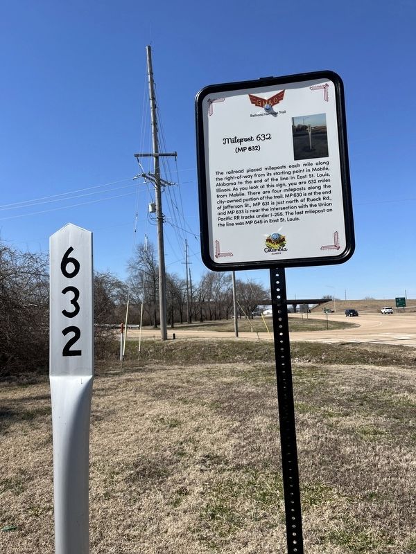 Milepost 632 Marker image. Click for full size.