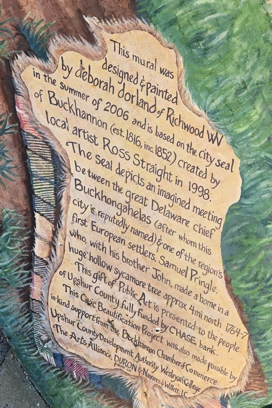 Buckhannon City Seal Mural Marker image. Click for full size.