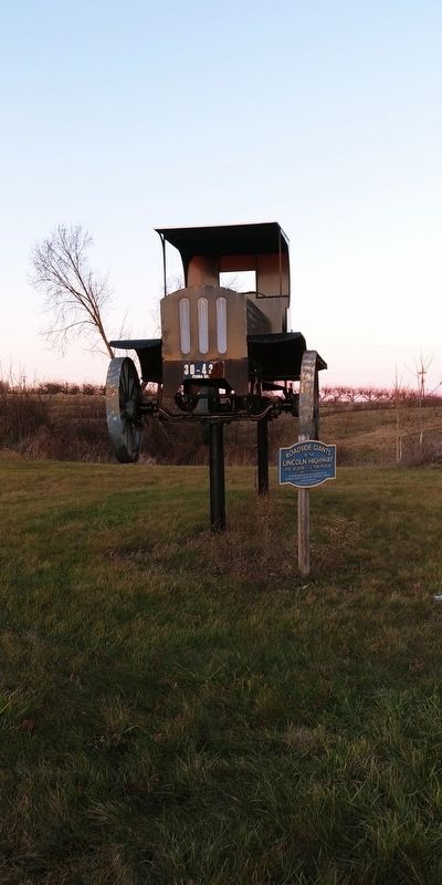 Marker and front view of the 1920 Seldon Pickup image. Click for full size.