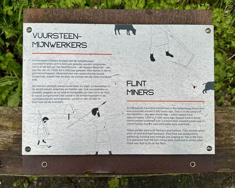 Vuurstijn-Mijnwerkers / Flint Miners Marker image. Click for full size.