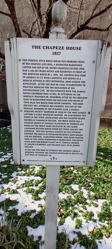 The Chapeze House Marker image. Click for full size.