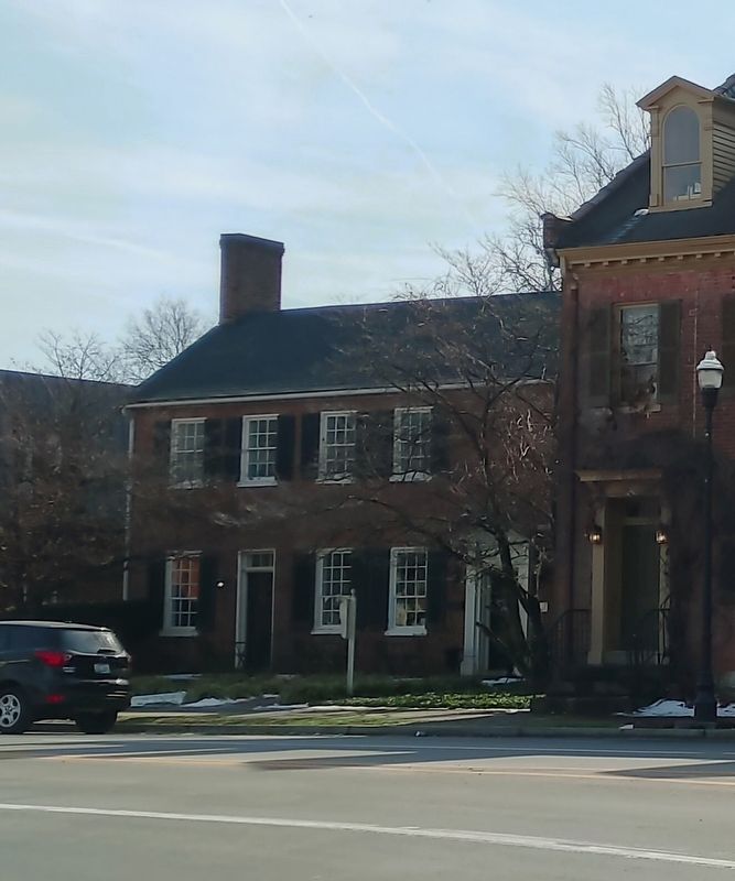 The Chapeze House. Marker is attached to the white post by the front walkway image. Click for full size.