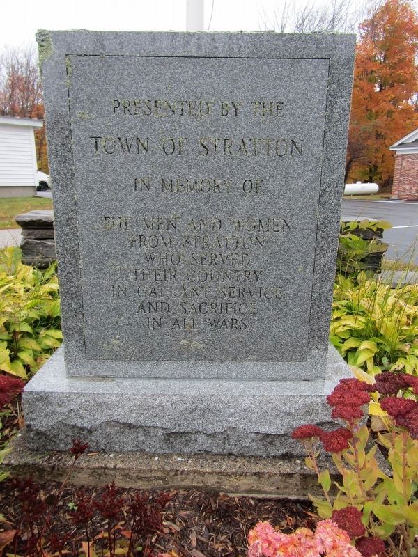 Stratton Veterans Memorial image. Click for full size.