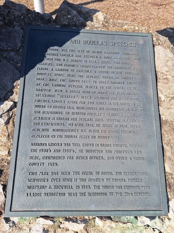 Lincoln and Douglas Speeches Marker image. Click for full size.