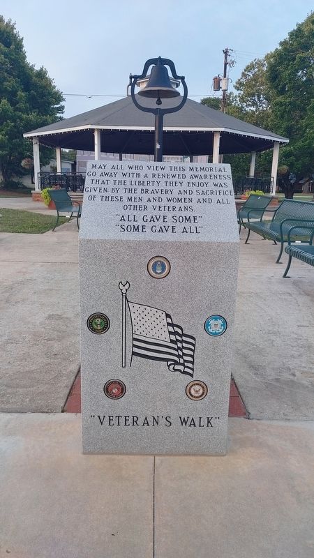 Veteran's Walk Marker. Click for full size. Veteran's Walk Marker image. Click for full size.