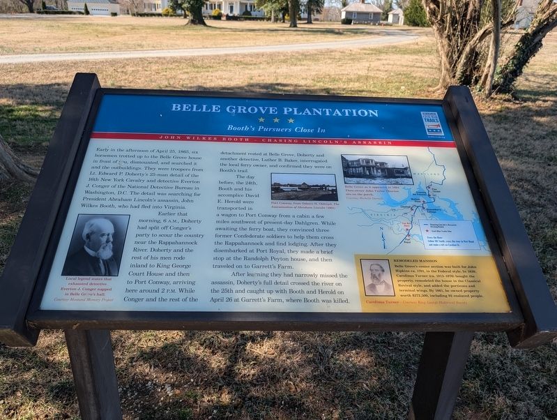 Belle Grove Plantation Marker image. Click for full size.