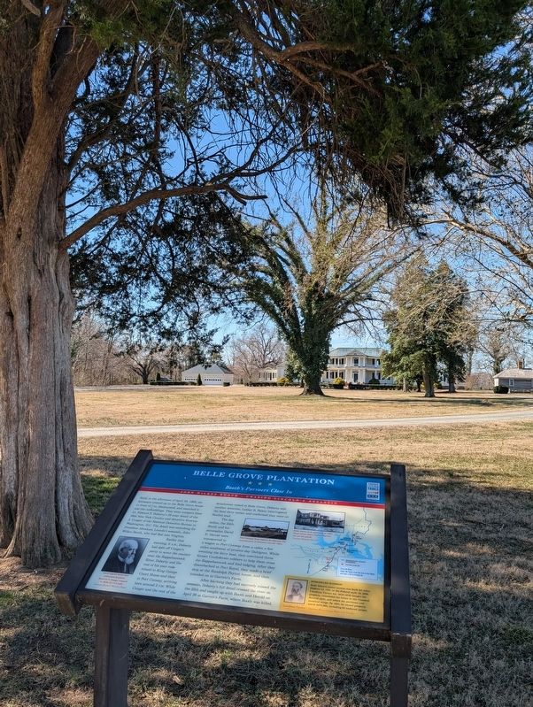 Belle Grove Plantation and Marker image. Click for full size.