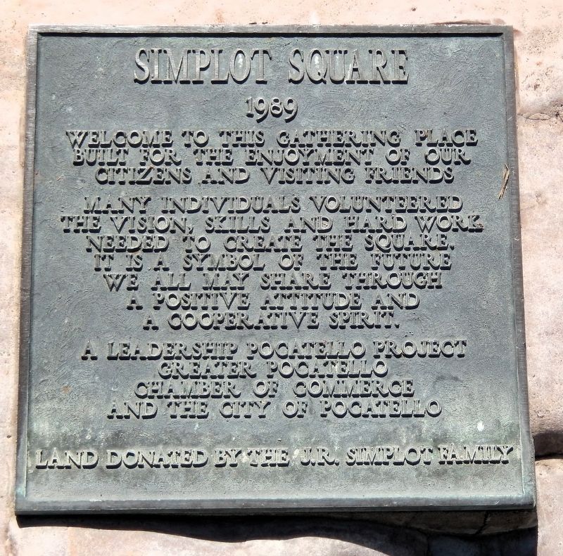 Simplot Square Marker. Click for full size. Simplot Square Marker image. Click for full size.
