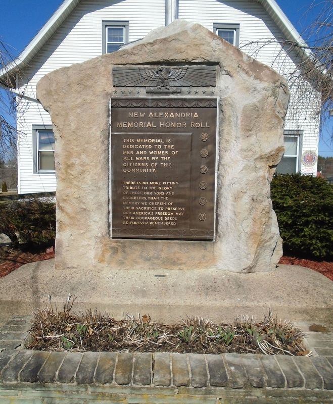 New Alexandria Memorial Honor Roll Monument image. Click for full size.
