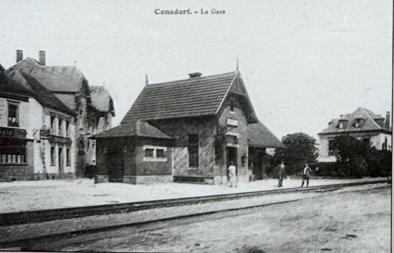 Marker photo: Consdorf railway station image. Click for full size.
