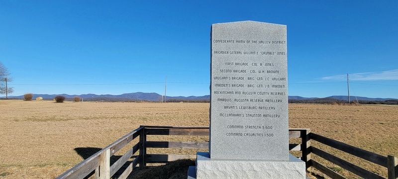 Grumble Jones Memorial facing east. Click for full size. Grumble Jones Memorial facing east image. Click for full size.