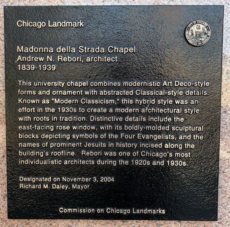 Madonna della Strada Chapel Marker image. Click for full size.