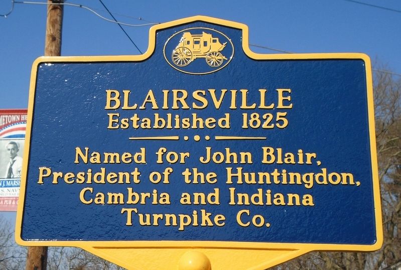 Blairsville Marker. Click for full size. Blairsville Marker image. Click for full size.