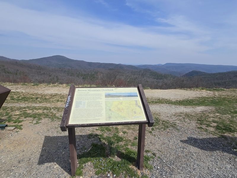 Brown Mountain Overlook Marker image. Click for full size.