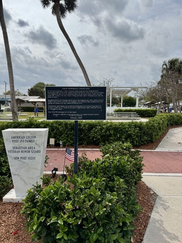 Four Immortal Chaplains Marker. Click for full size. Four Immortal Chaplains Marker image. Click for full size.
