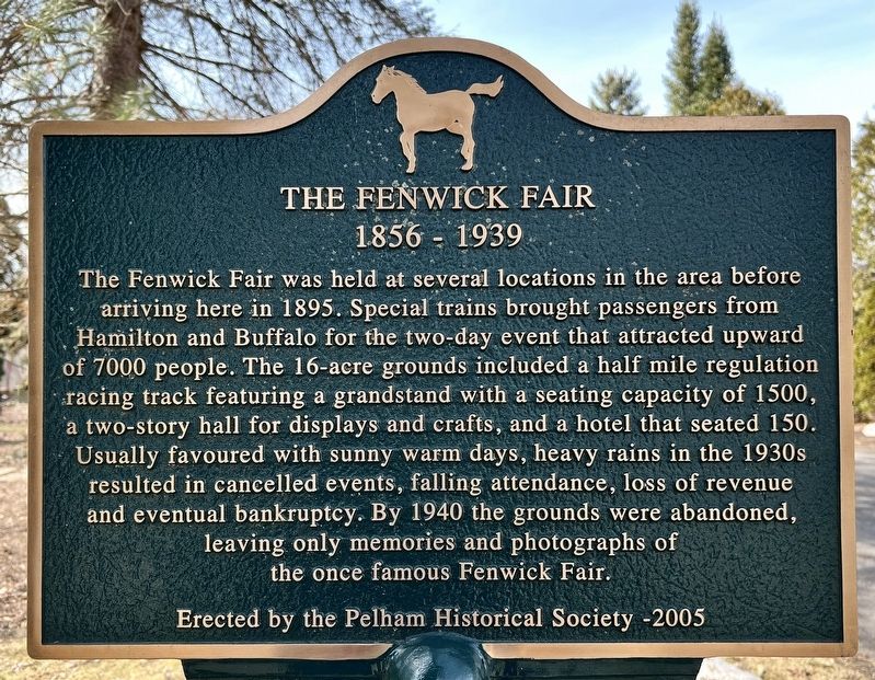 The Fenwick Fair Marker. Click for full size. The Fenwick Fair Marker image. Click for full size.