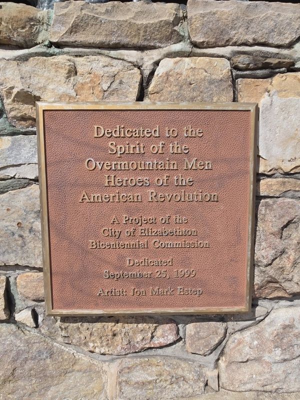 Dedicated to the Spirit of the Overmountain Men Marker image. Click for full size.