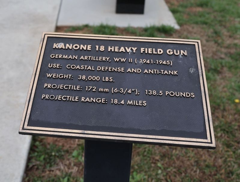 Kanone 18 Heavy Field Gun Marker image. Click for full size.
