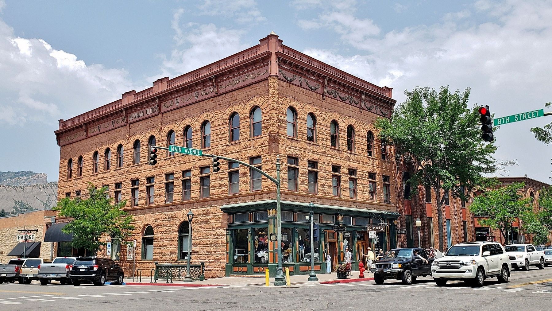 The Newman Building (<i>southeast elevation</i>). Click for full size. The Newman Building (<i>southeast elevation</i>) image. Click for full size.