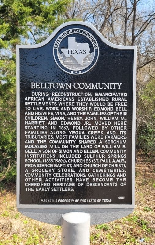 Belltown Community Marker image. Click for full size.