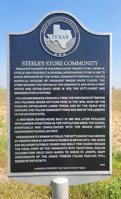 Steele's Store Community Marker image. Click for full size.