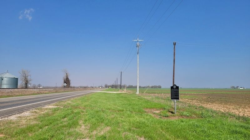 The view of the Steele's Store Community Marker along the highway image. Click for full size.