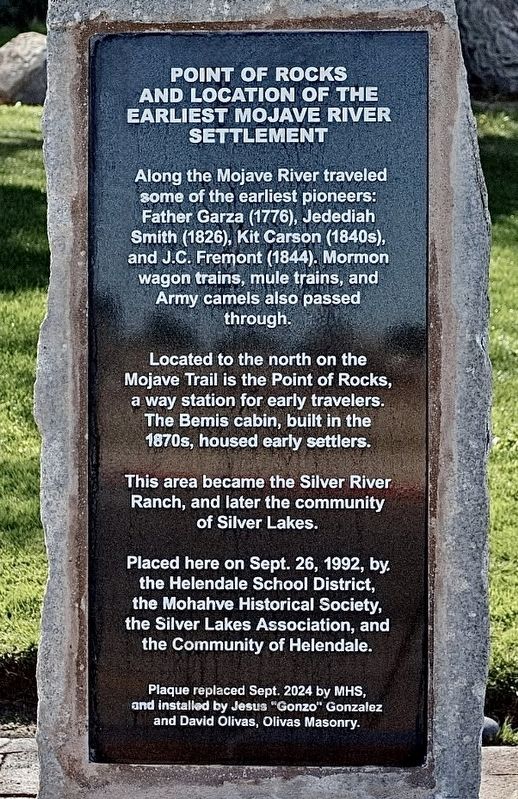 Point of Rocks Marker image. Click for full size.