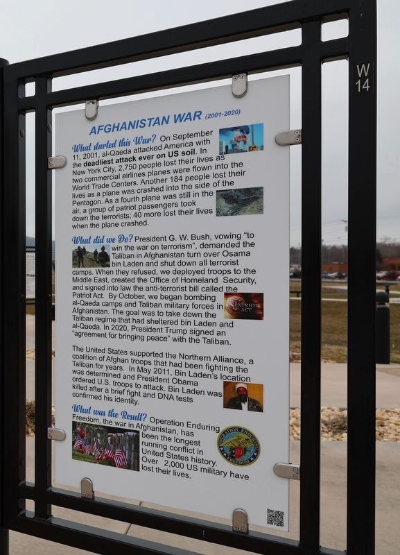 Afghanistan War Marker. Click for full size. Afghanistan War Marker image. Click for full size.