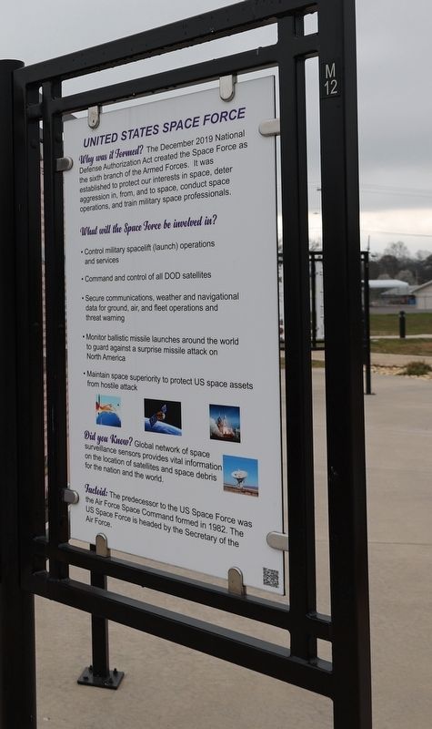 United States Space Force Marker. Click for full size. United States Space Force Marker image. Click for full size.