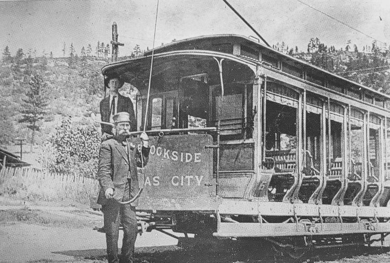 Marker detail: Streetcar image. Click for full size.
