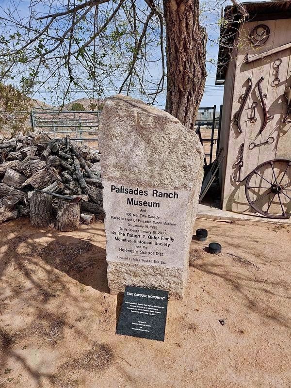 Palisades Ranch Museum Marker image. Click for full size.