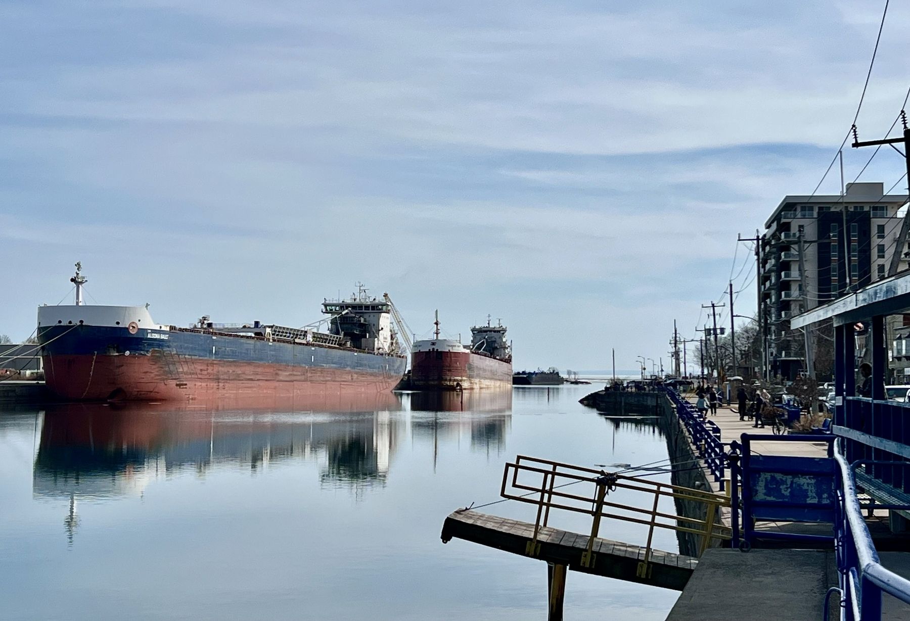 The Welland Canal at Port Colborne, 2025. Click for full size. The Welland Canal at Port Colborne, 2025 image. Click for full size.
