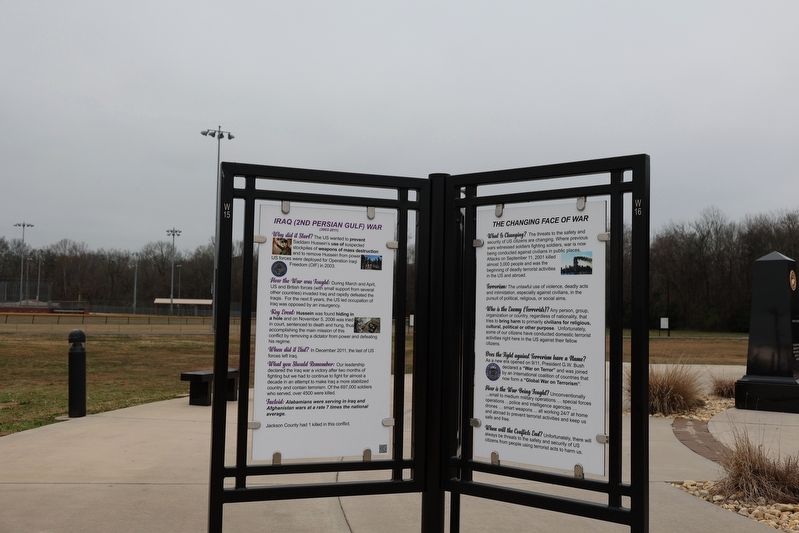 The Changing Faces of War Marker. Click for full size. The Changing Faces of War Marker image. Click for full size.