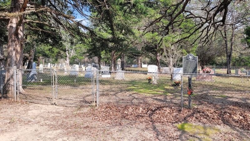 The Antioch Cemetery and Marker image. Click for full size.