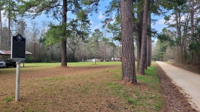The view of the Allen Chapel Community Marker along the road image. Click for full size.