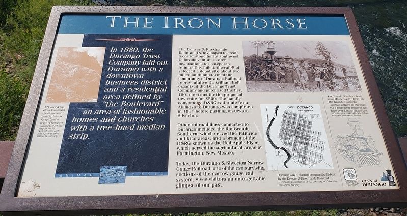The Iron Horse Marker image. Click for full size.