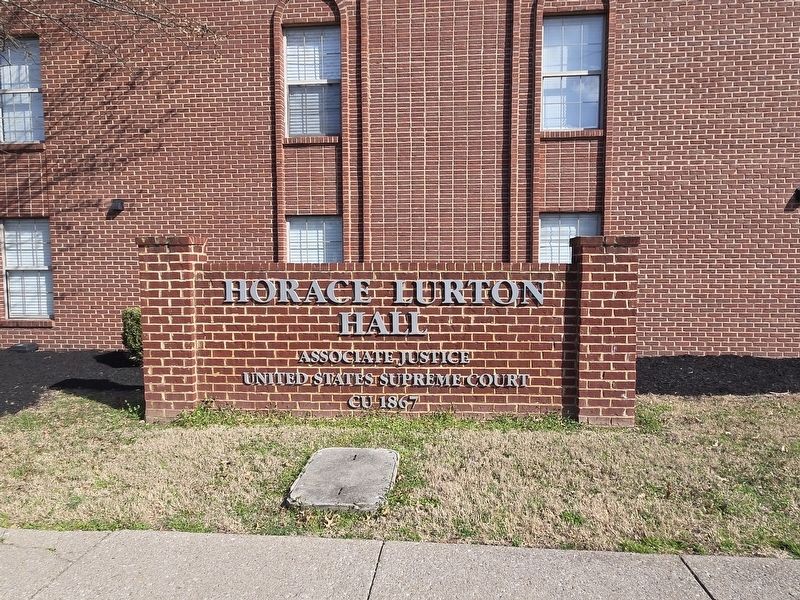Horace Harmon Lurton Marker image. Click for full size.