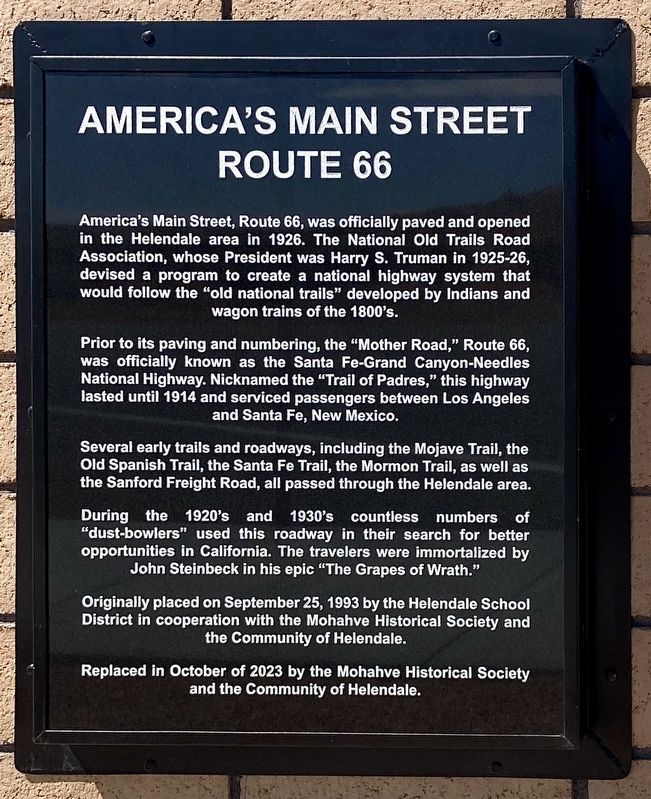 America�s Main Street Marker image. Click for full size.