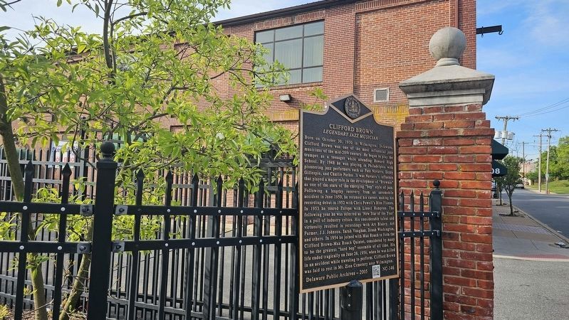 Clifford Brown Marker. Click for full size. Clifford Brown Marker image. Click for full size.